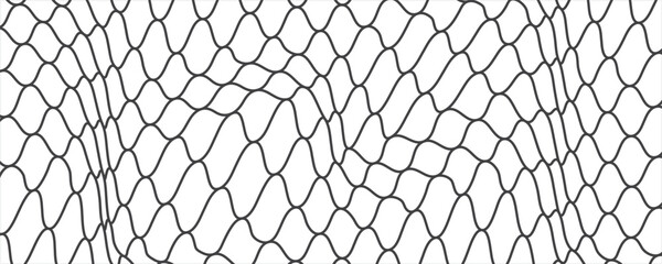 Mesh texture for fishing nets. Seamless pattern for sportswear or soccer goal, volleyball net, basketball hoop. Vector © kamilia
