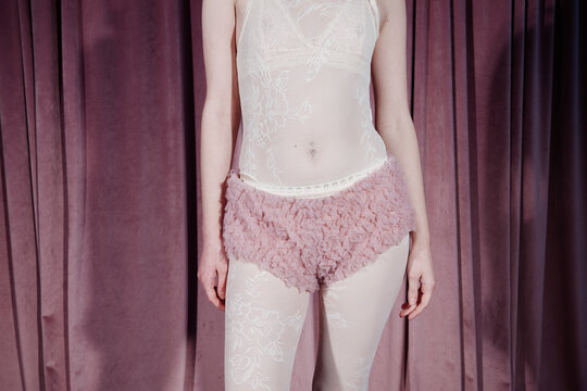 Romantic fashion - Woman in delicate lingerie