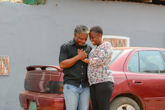 Cheerful African couple enjoying quality time 