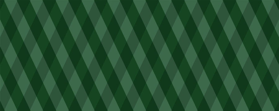 Seamless Green Argyle Diamond Pattern Background, Classic Geometric Textile Vector Illustration