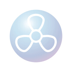 Air Fan icon design template