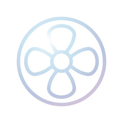 Fototapeta premium Air Fan icon design template