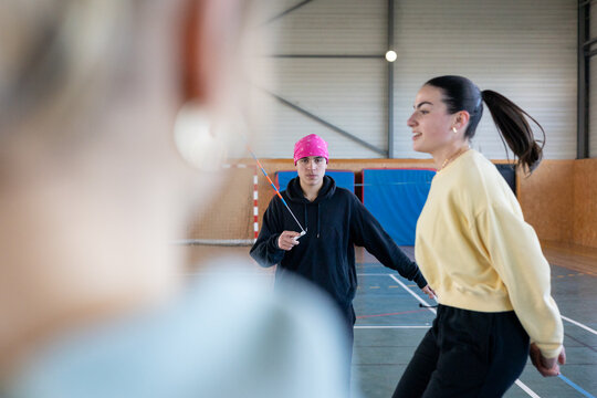  Dedicated young athletes during training session