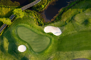 Golf Green From Above