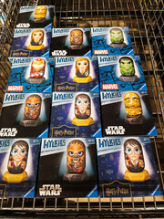 Naklejka premium Collectible Hykies Figures Featuring Marvel and Harry Potter