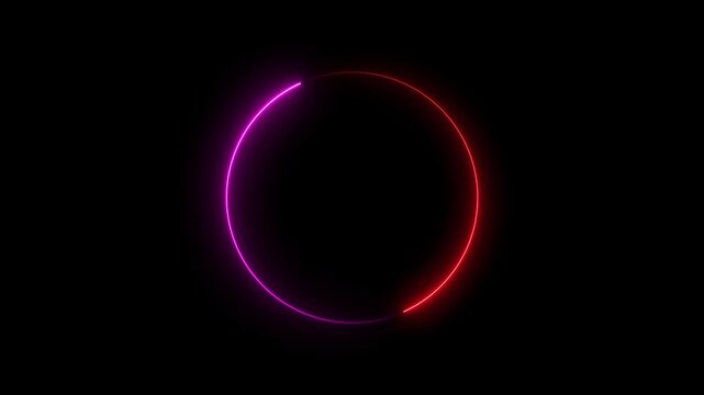 Abstract beautiful neon loading bar animated background. Spectrum looped animation.