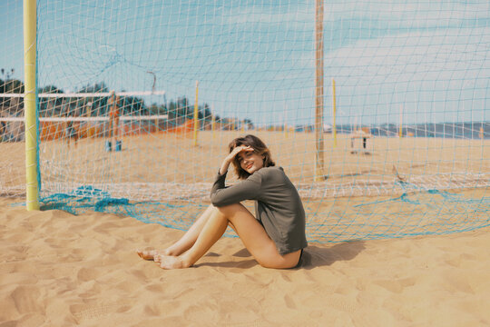  young woman relaxing on the vacation