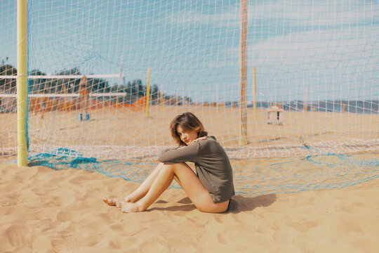  young woman relaxing on the vacation