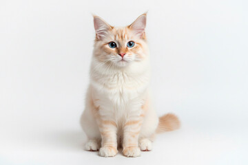 Obraz premium cat on white background
