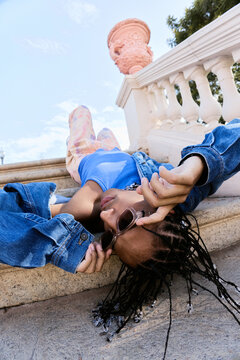 Bold Upside-Down Staircase Pose