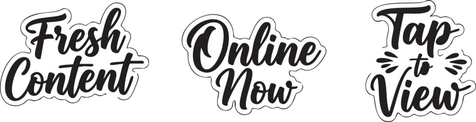 Obraz premium Fresh content online now, tap to view engaging updates