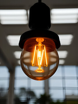 University Lightbulb Means Power Source And Academy