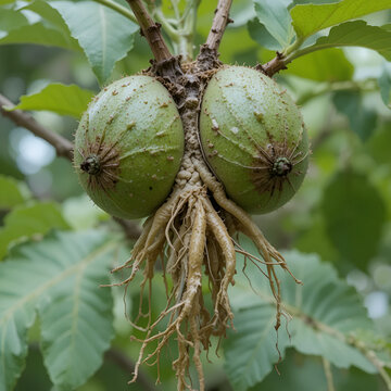 Root-knot disease caused by nematodes in guava