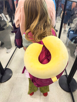 Travel Pillow Airport security line