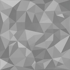 Fototapeta premium Abstract triangle pattern. Gray polygonal background. Vector illustration for your design.