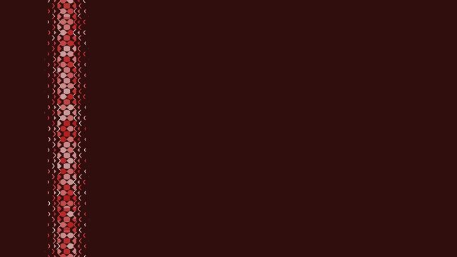 Abstract red and brown vertical line pattern on dark background.