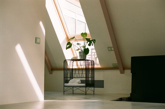 Interior in a attic