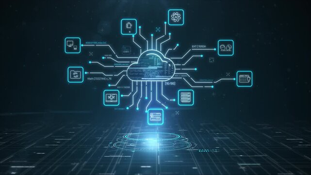 Cloud computing connects data storage and digital services