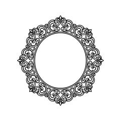 Floral Frame Template Design png