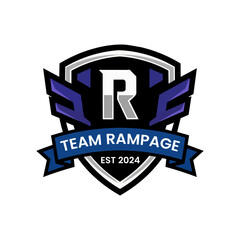 Team Rampage Vector Logo Design PNG