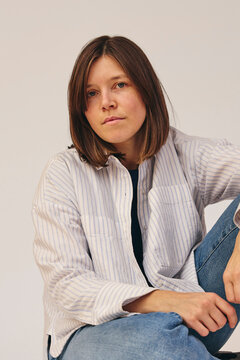 Woman posing for a photo