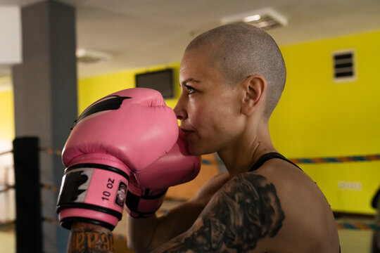 Sparring session with partner 