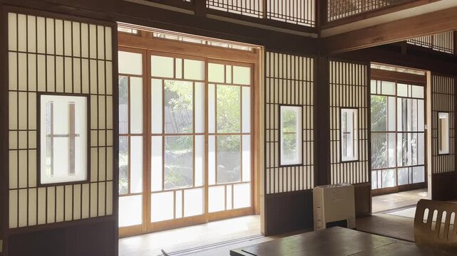 Traditional Japanese House Interior with Shoji Doors Itoshima Fukuoka