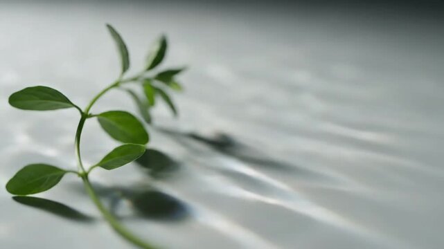 Abstract Light Play Macro detail on the surface of a botanical element, where caustic patterns create abstract, mesmerizing light and shadow shifts