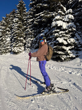 Portrait of Happy Smiling Skier