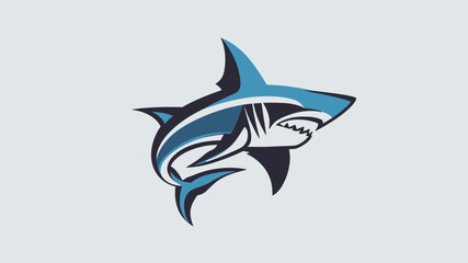 Obraz premium Stylized Shark Logo