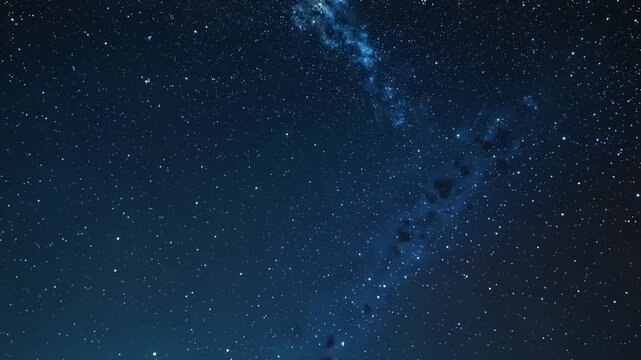 stars night sky milkyway galaxy stock video with starry universe backdrop