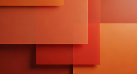 Abstract Red and Orange Gradient Background with Overlapping Geometric Shapes