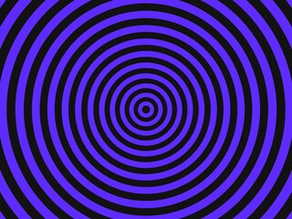 Hypnotic purple and black concentric circles creating a vibrant psychedelic pattern
