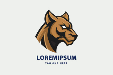 Cougar Panther Head Mascot Logo © Pixel Perfect