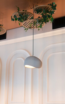 Warm Cozy Lamp on the Ceiling