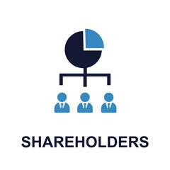 Shareholder Illustration: A modern illustration depicting the structure of shareholders with the financial graph.