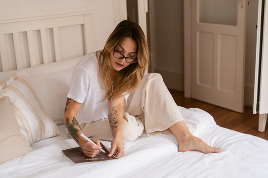 Bed writing routine
