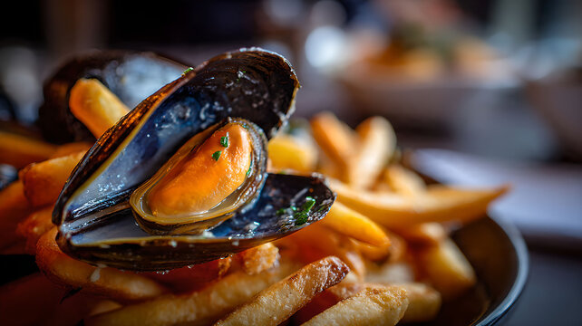 Mussels and Fries, Belgian Cuisine
