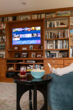 Senior citizen watch with remote control table