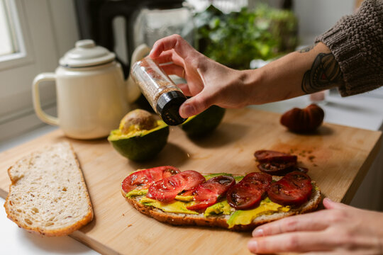 Tomato Avocado Toast Topping