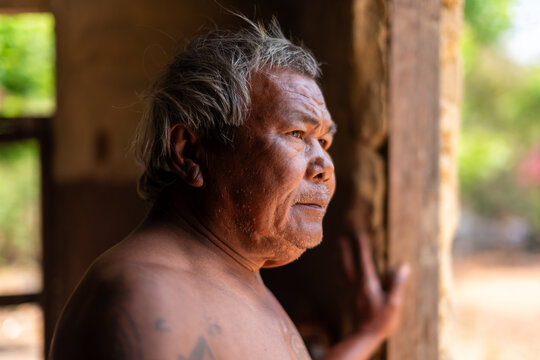Elderly Man in Abandoned Home