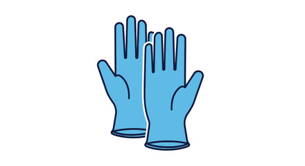 Obraz premium Blue Protective Gloves