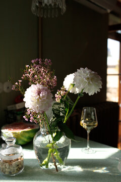 bouquet of flowers in a vase