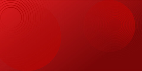 Obraz premium White circle geometric red abstract background. vector