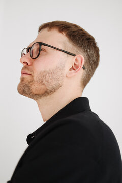 Business Profile Portrait of Man in Glasses

