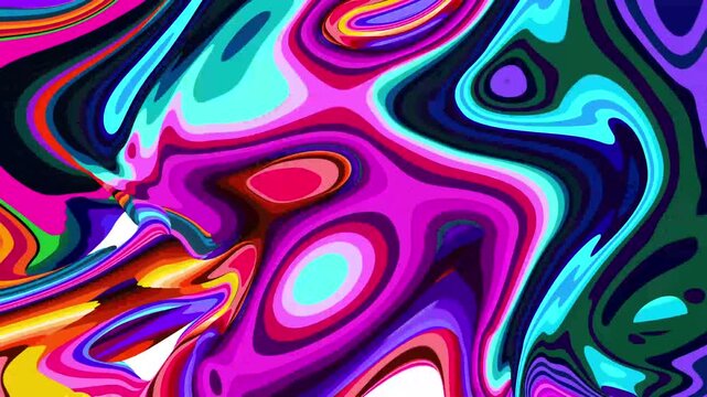 Vibrant abstract liquid swirl pattern with bold colors and dynamic flow