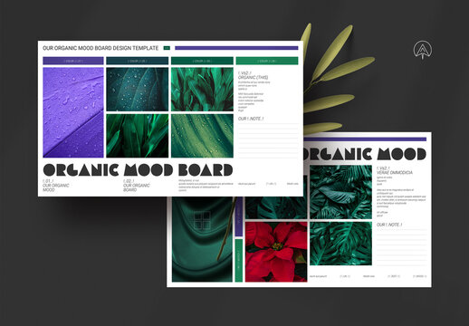 Our Organic Mood Board Design Template