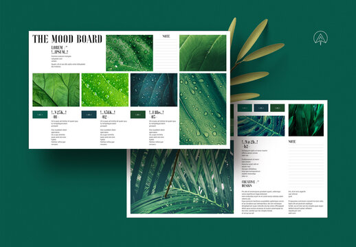 The Mood Board Design Template