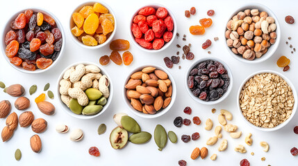 Obraz premium nuts and dried fruits