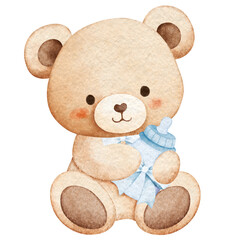 teddy bear on a white background